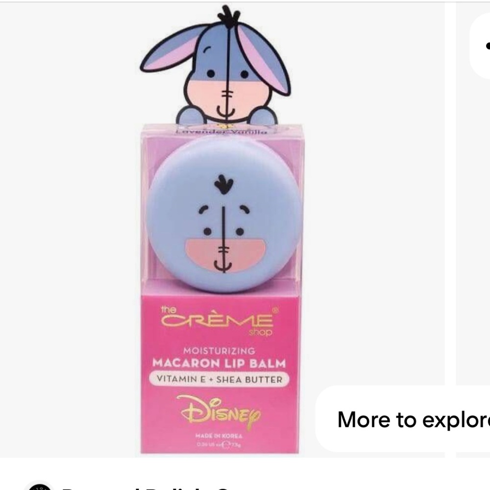 Disney The Creme Shop Macaron Lip Balm Winnie The Pooh